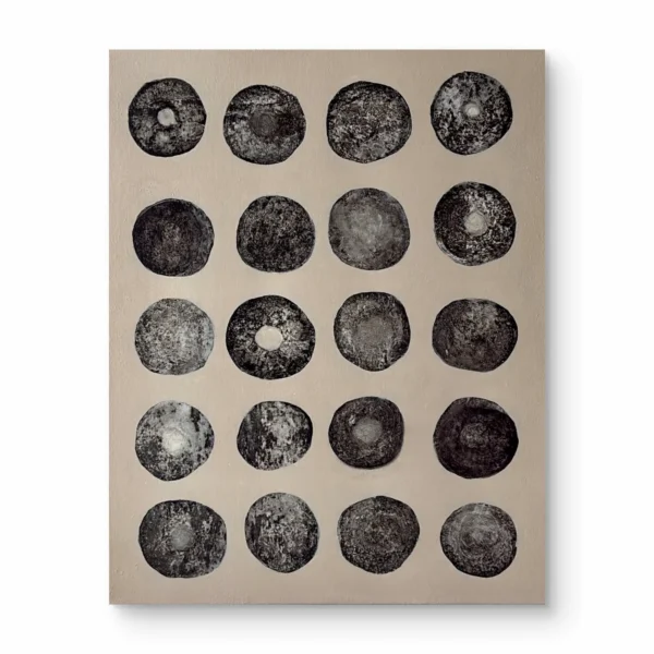 Abstrakcyjny obraz geometryczny w neutralnej palecie kolorów - Marta Liora