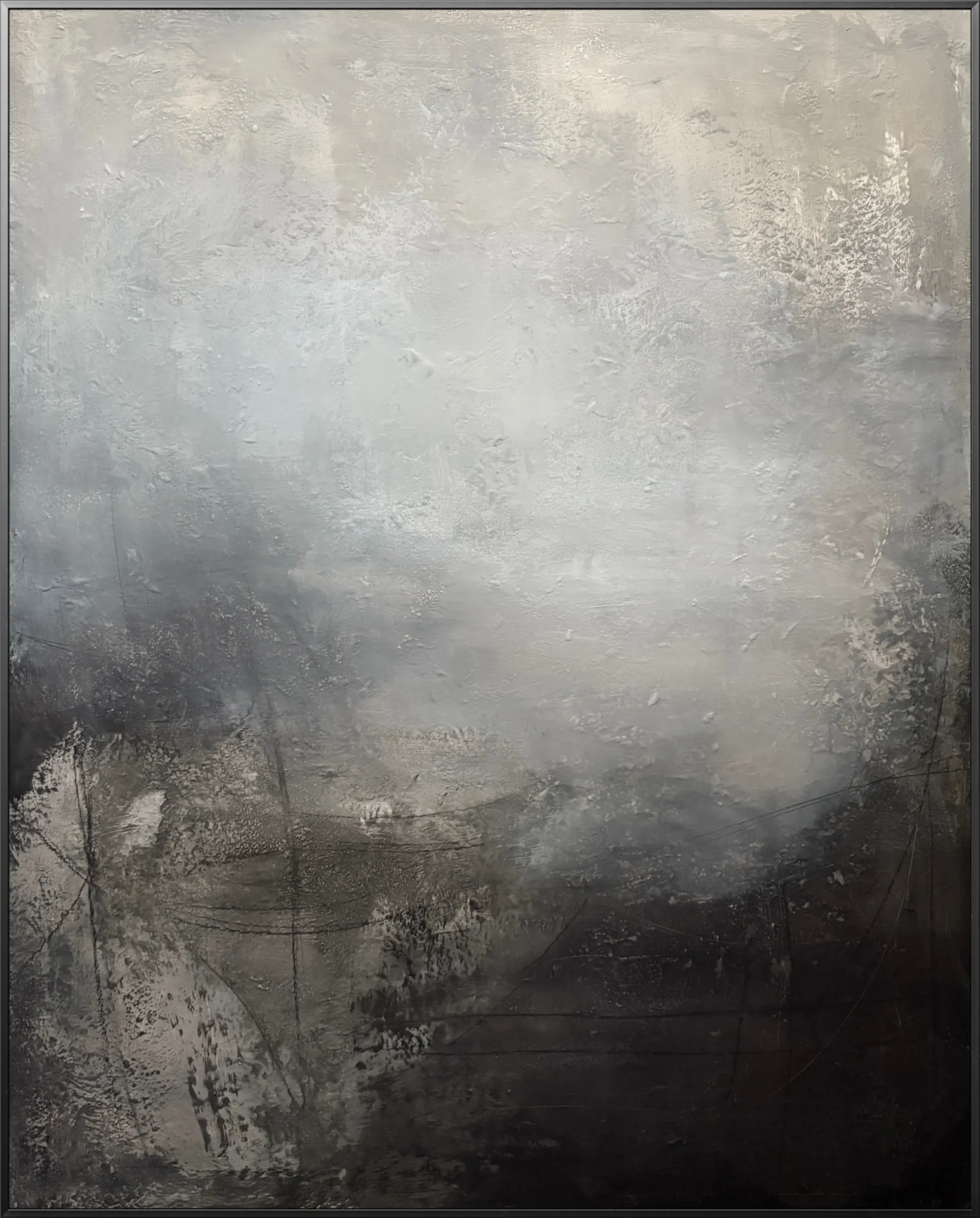 Contemporary acrylic painting "Layer 12" from the Sediments series